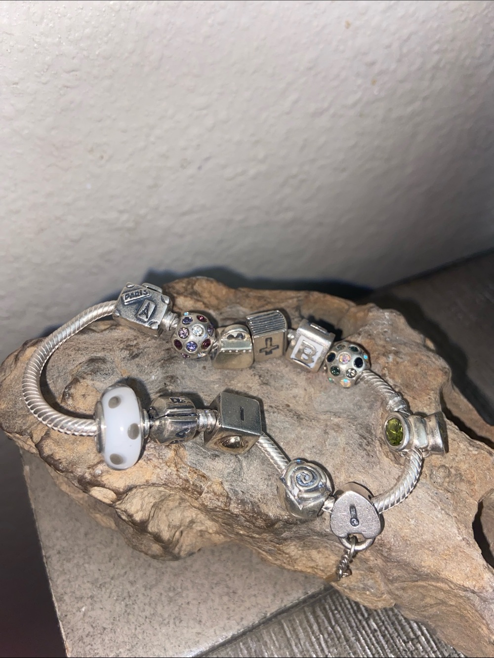 Vintage Pandora Silver 11 Charm’s Bracelet